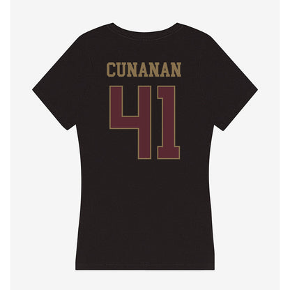 Texas State - NCAA Football : Dylan Cunanan - Women's V-Neck T-Shirt-1