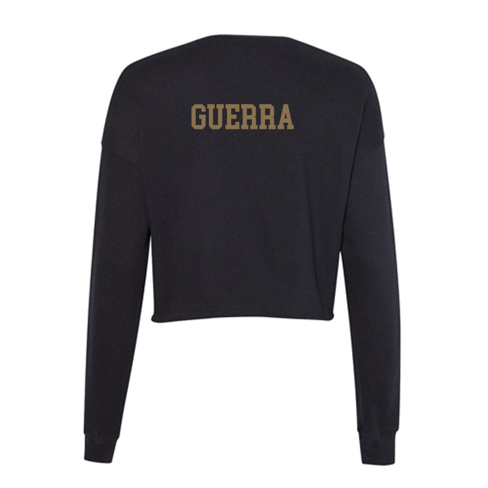 Texas State - NCAA Men's Golf : Phoenix Guerra - Women's Cropped Crew Fleece-1