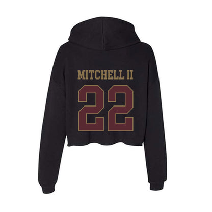 Texas State - NCAA Football : William Mitchell II - Women's Crop Fleece Hoodie-1