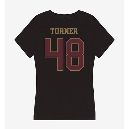Texas State - NCAA Football : Austin Turner - Women's V-Neck T-Shirt-1
