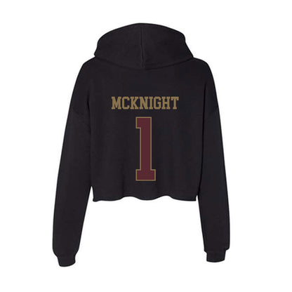 Texas State - NCAA Baseball : Jaxon McKnight - Women's Crop Fleece Hooded Sweatshirt-1