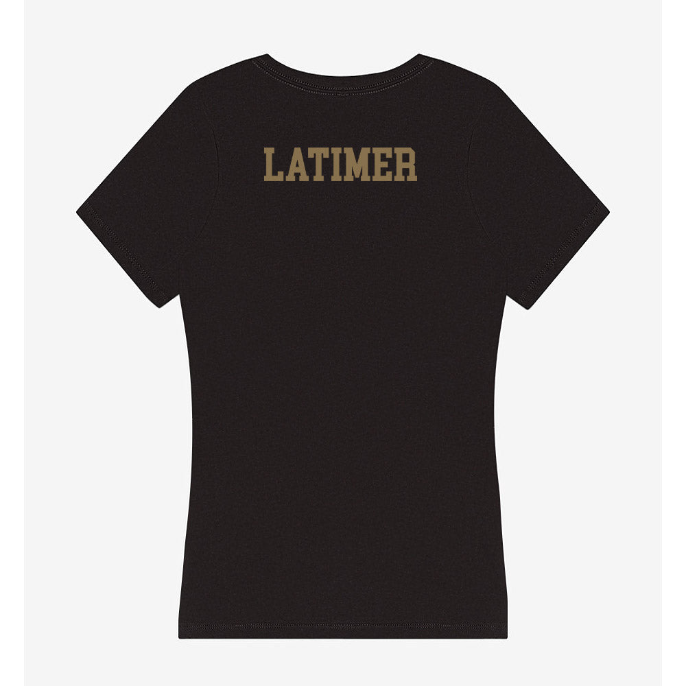 Texas State - NCAA Cheerleading : Gianni Latimer - Women's V-Neck T-Shirt-1