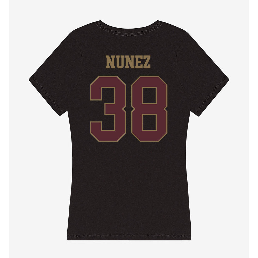 Texas State - NCAA Football : David Nunez - Women's V-Neck T-Shirt-1