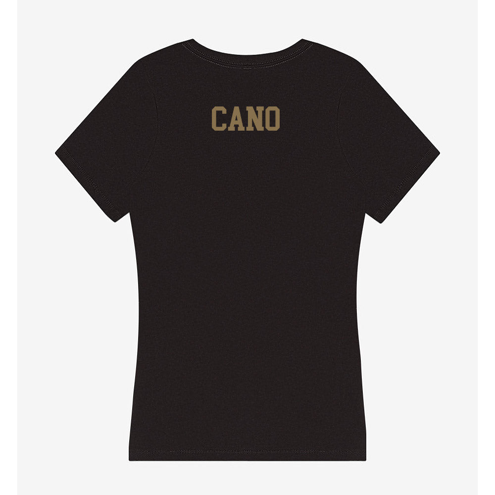 Texas State - NCAA Cheerleading : Aylanih Cano - Women's V-Neck T-Shirt-1