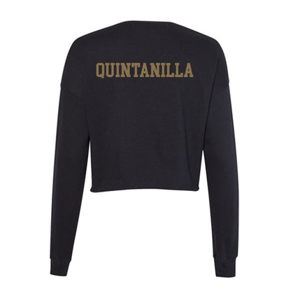Texas State - NCAA Women's Golf : Grace Quintanilla - Women's Cropped Crew Fleece-1
