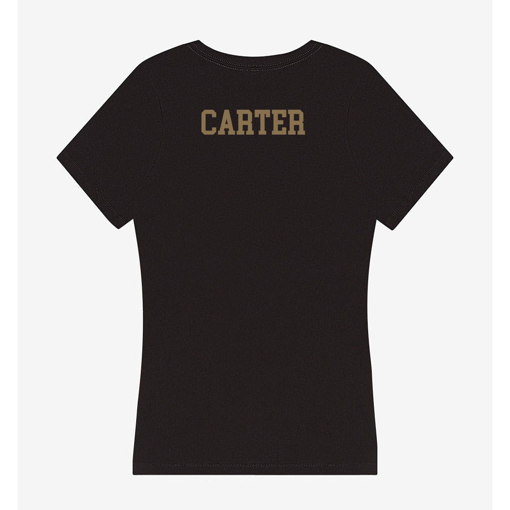 Texas State - NCAA Men's Track & Field : adam carter - Women's V-Neck T-Shirt-1