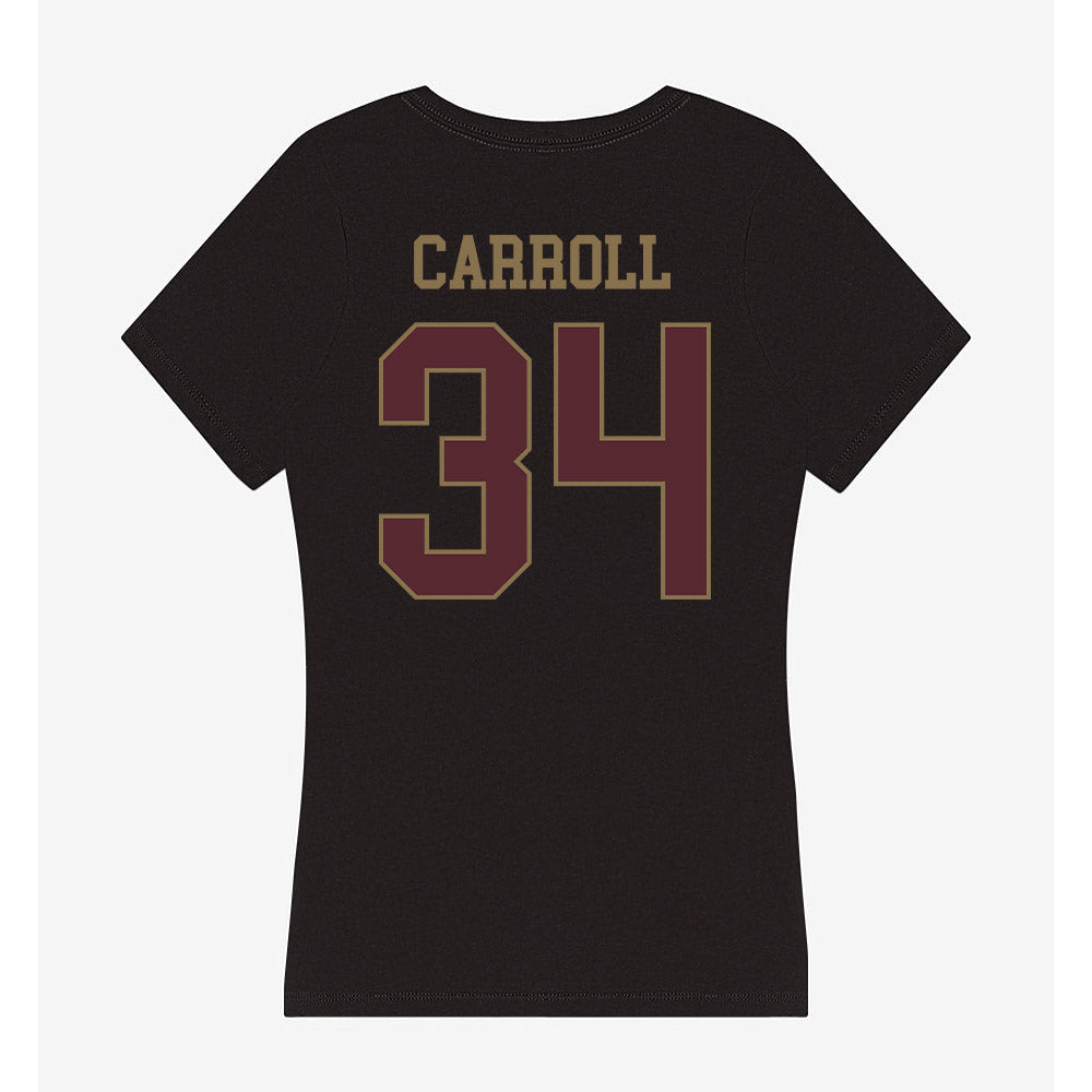 Texas State - NCAA Baseball : Coll Carroll - Women's V-Neck T-Shirt-1