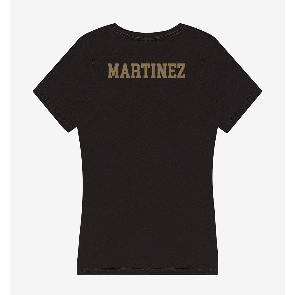 Texas State - NCAA Cheerleading : Sofia Martinez - Women's V-Neck T-Shirt-1