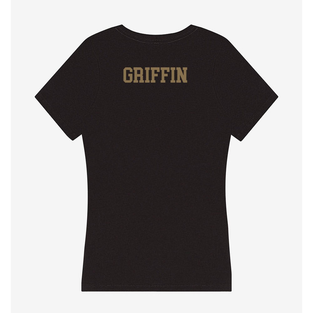 Texas State - NCAA Cheerleading : Raiven Griffin - Women's V-Neck T-Shirt-1