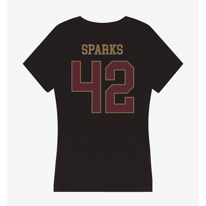 Texas State - NCAA Football : Colt Sparks - Women's V-Neck T-Shirt-1