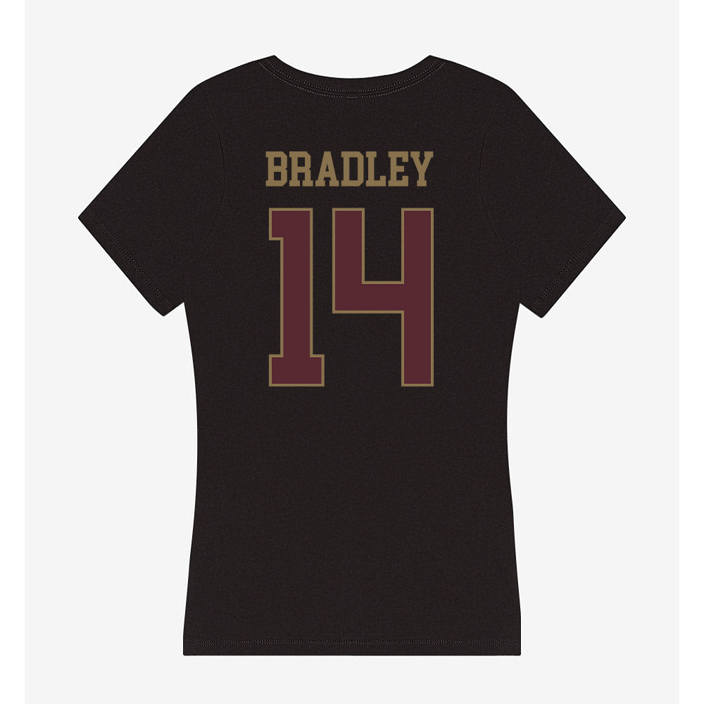 Texas State - NCAA Football : Jayden Bradley - Women's V-Neck T-Shirt-1