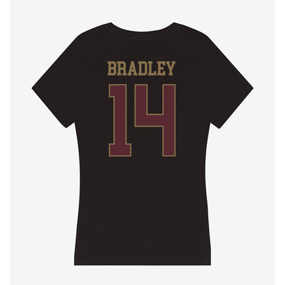 Texas State - NCAA Football : Jayden Bradley - Women's V-Neck T-Shirt-1