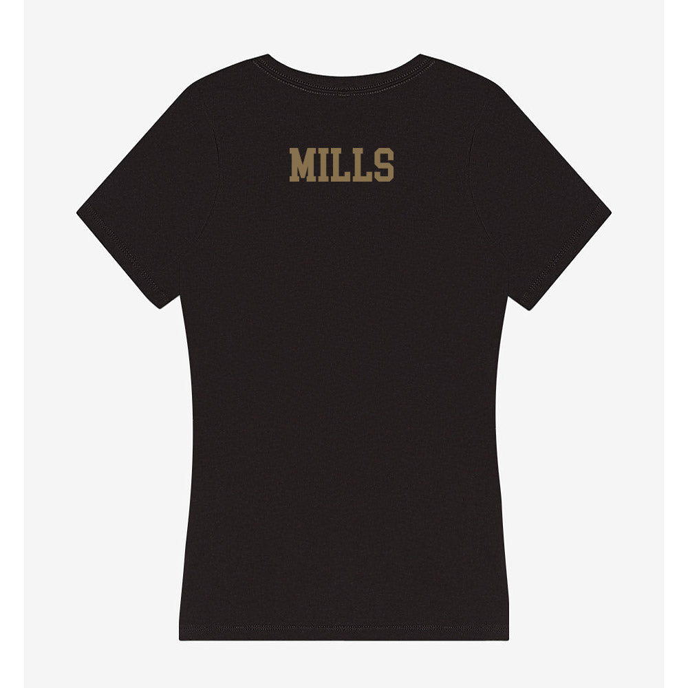 Texas State - NCAA Women's Tennis : Chantajah Mills - Women's V-Neck T-Shirt-1