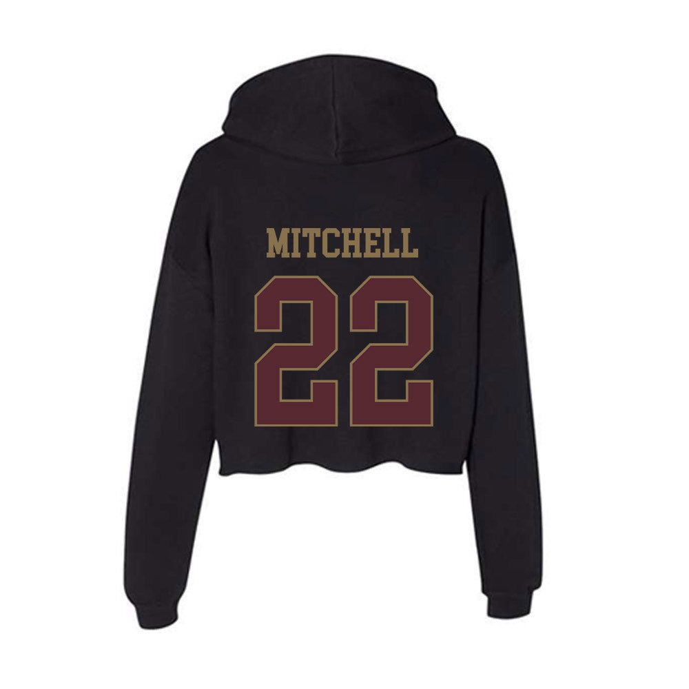 Texas State - NCAA Football : Will Mitchell - Women's Crop Fleece Hoodie-1