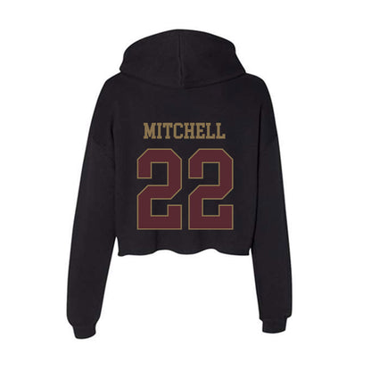 Texas State - NCAA Football : Will Mitchell - Women's Crop Fleece Hoodie-1