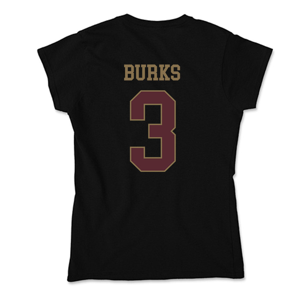 Texas State - NCAA Women's Basketball : Saniya Burks - Soft Style Women’s T-Shirt-1