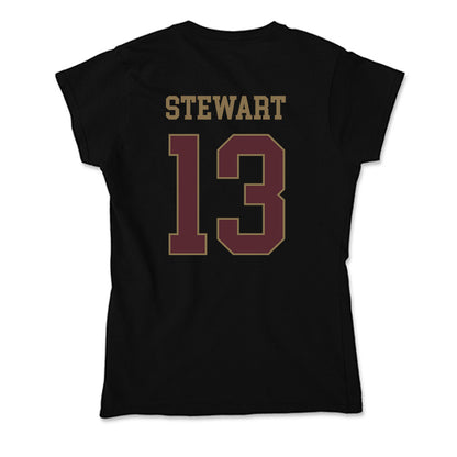 Texas State - NCAA Women's Soccer : Sanai Stewart - Soft Style Women’s T-Shirt-1