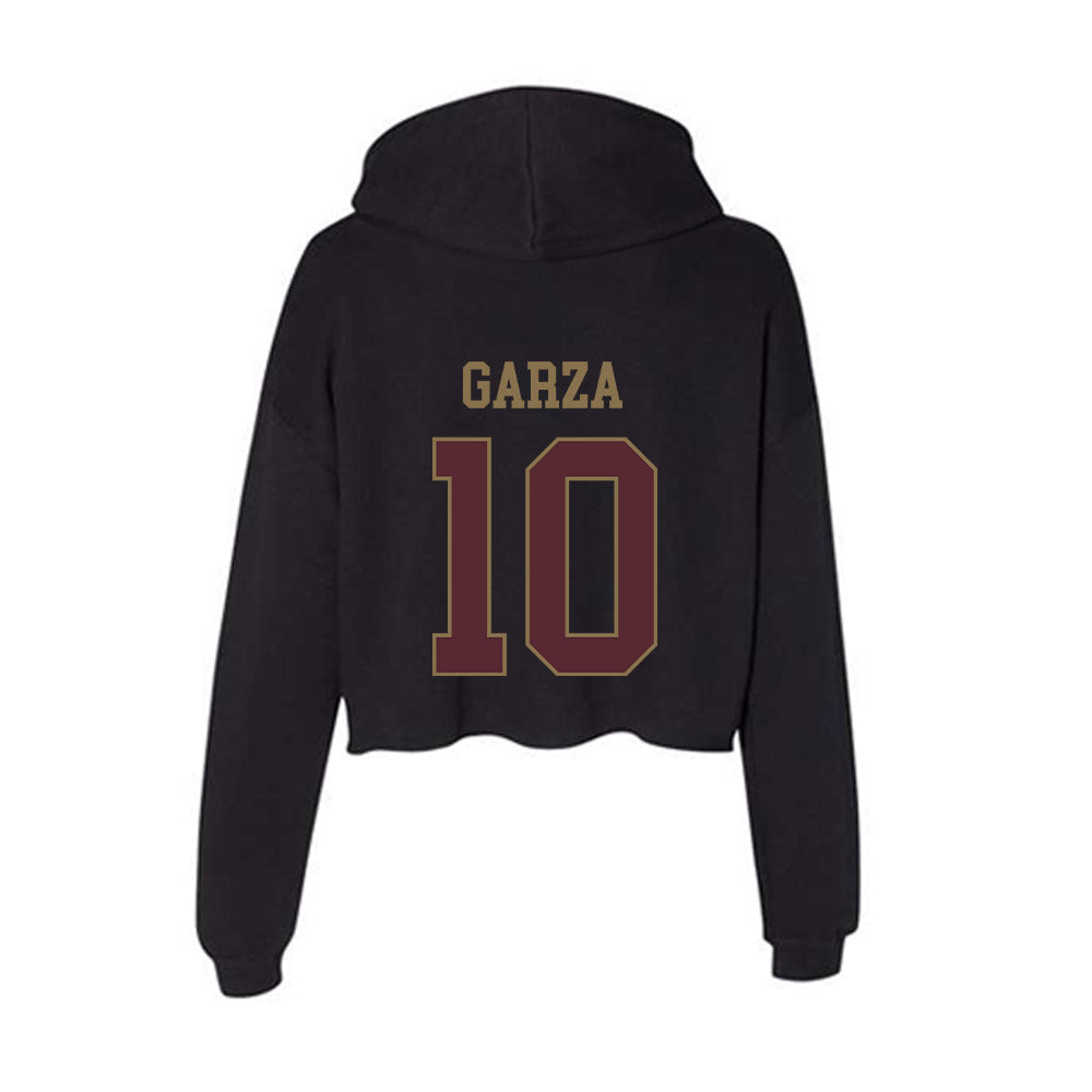 Texas State - NCAA Softball : Abby Garza - Women's Crop Fleece Hoodie-1