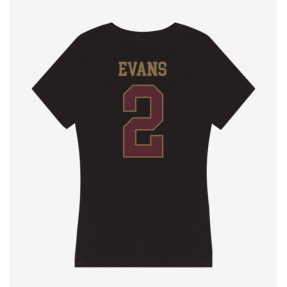 Texas State - NCAA Football : Kylen Evans - Women's V-Neck T-Shirt-1