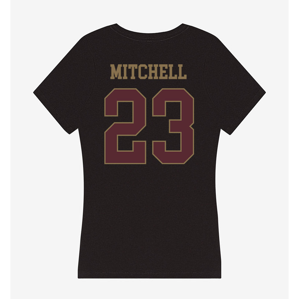 Texas State - NCAA Baseball : Drayton Mitchell - Women's V-Neck T-Shirt-1