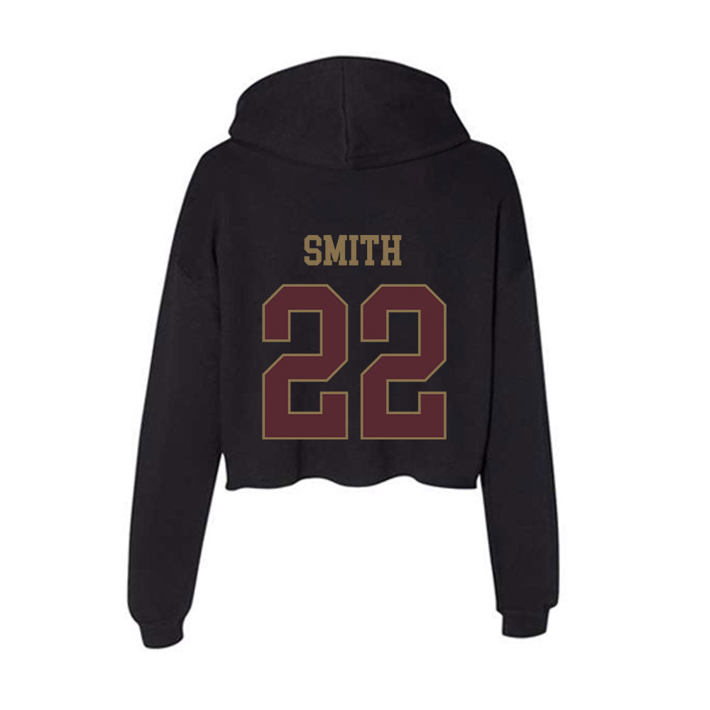 Texas State - NCAA Women's Soccer : Kaylie Smith - Women's Crop Fleece Hoodie-1