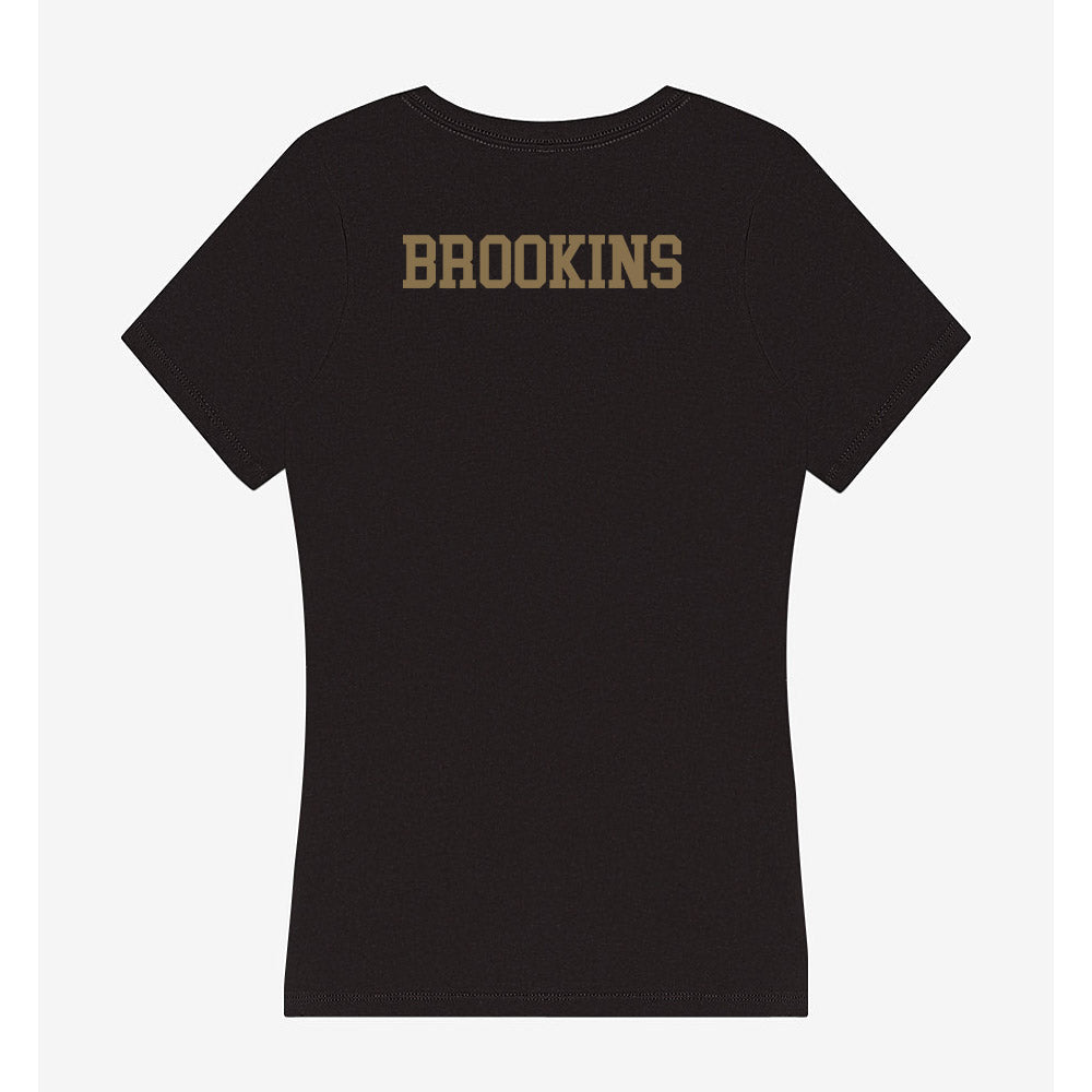 Texas State - NCAA Women's Track & Field : Sai Brookins - Women's V-Neck T-Shirt-1