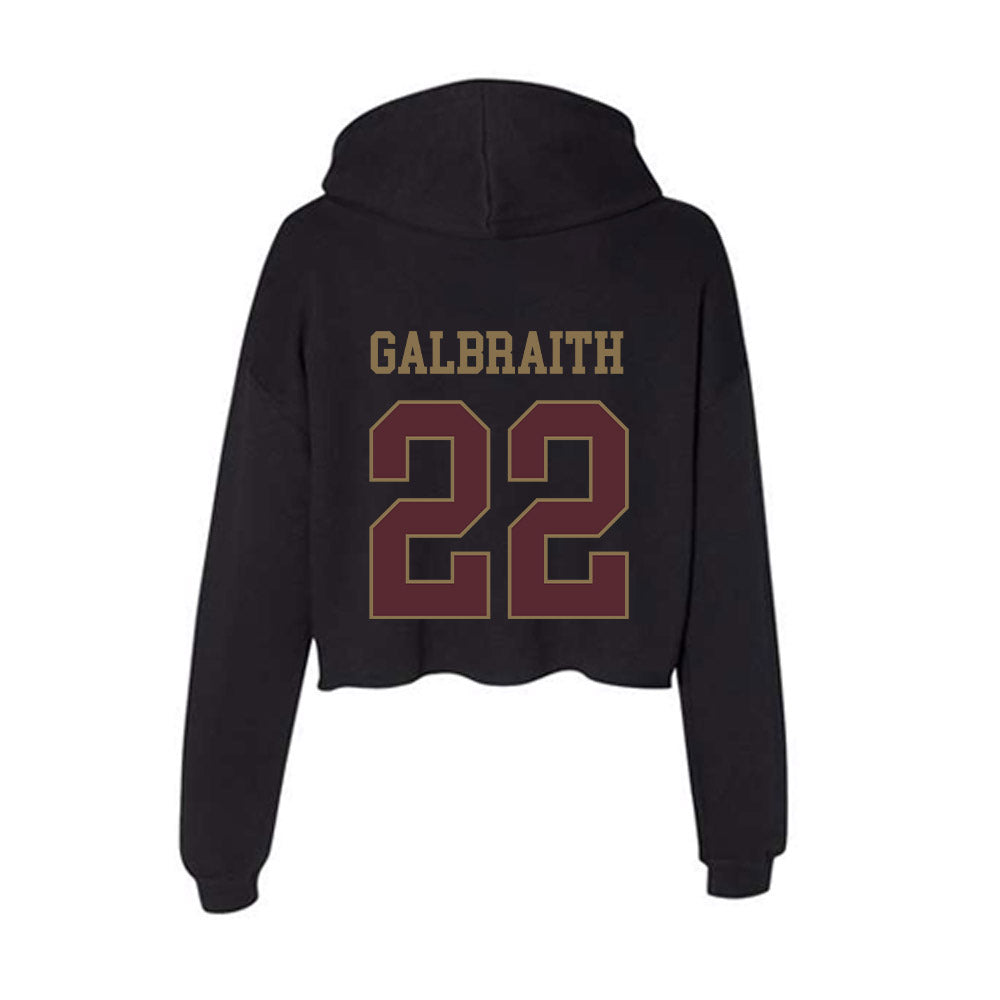 Texas State - NCAA Women's Basketball : Mia Galbraith - Women's Crop Fleece Hoodie-1