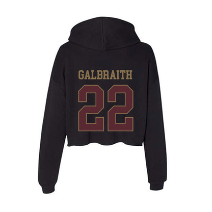 Texas State - NCAA Women's Basketball : Mia Galbraith - Women's Crop Fleece Hoodie-1
