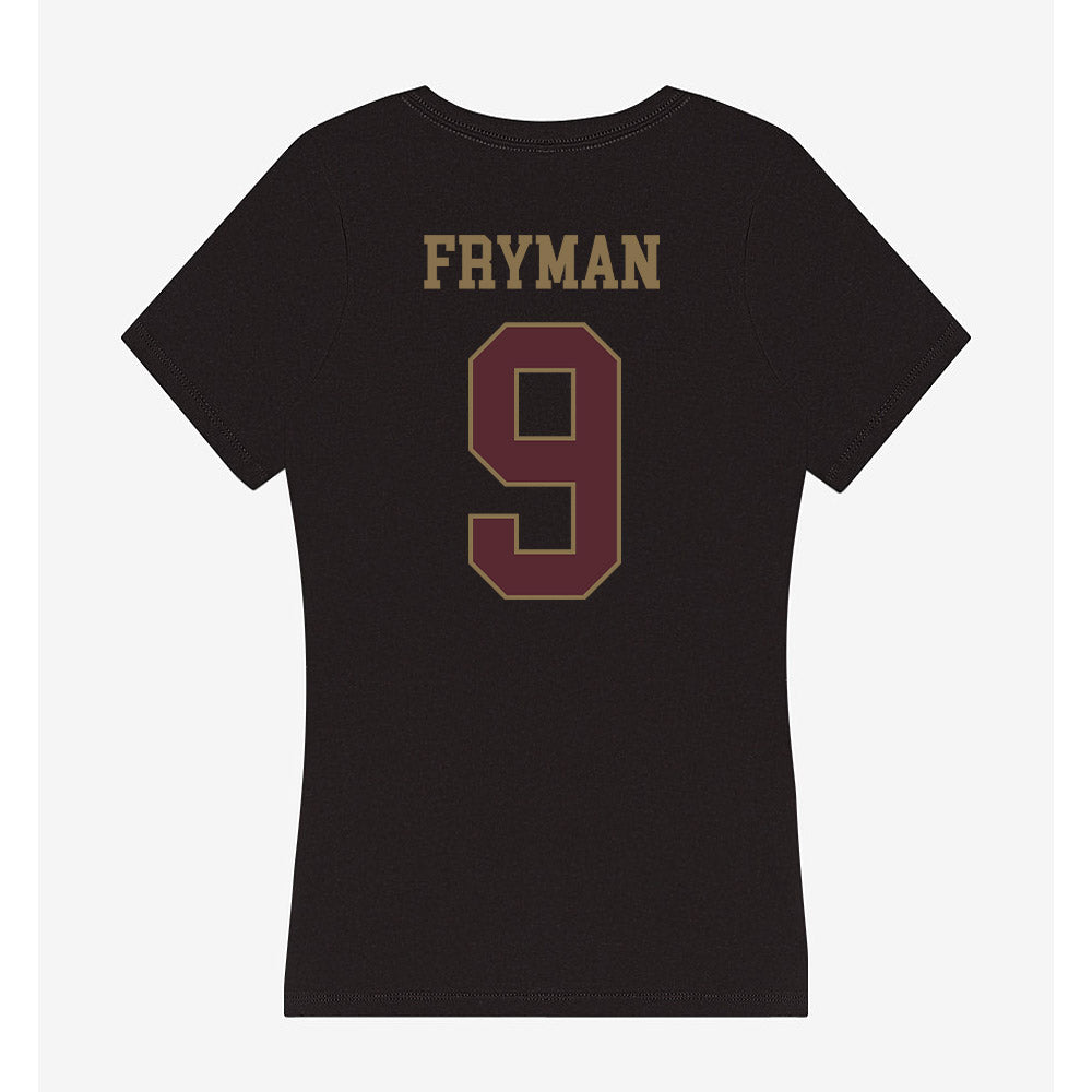 Texas State - NCAA Baseball : Bennett Fryman - Women's V-Neck T-Shirt-1