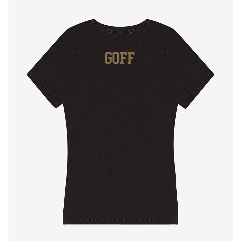 Texas State - NCAA Cheerleading : MaKenna Goff - Women's V-Neck T-Shirt-1