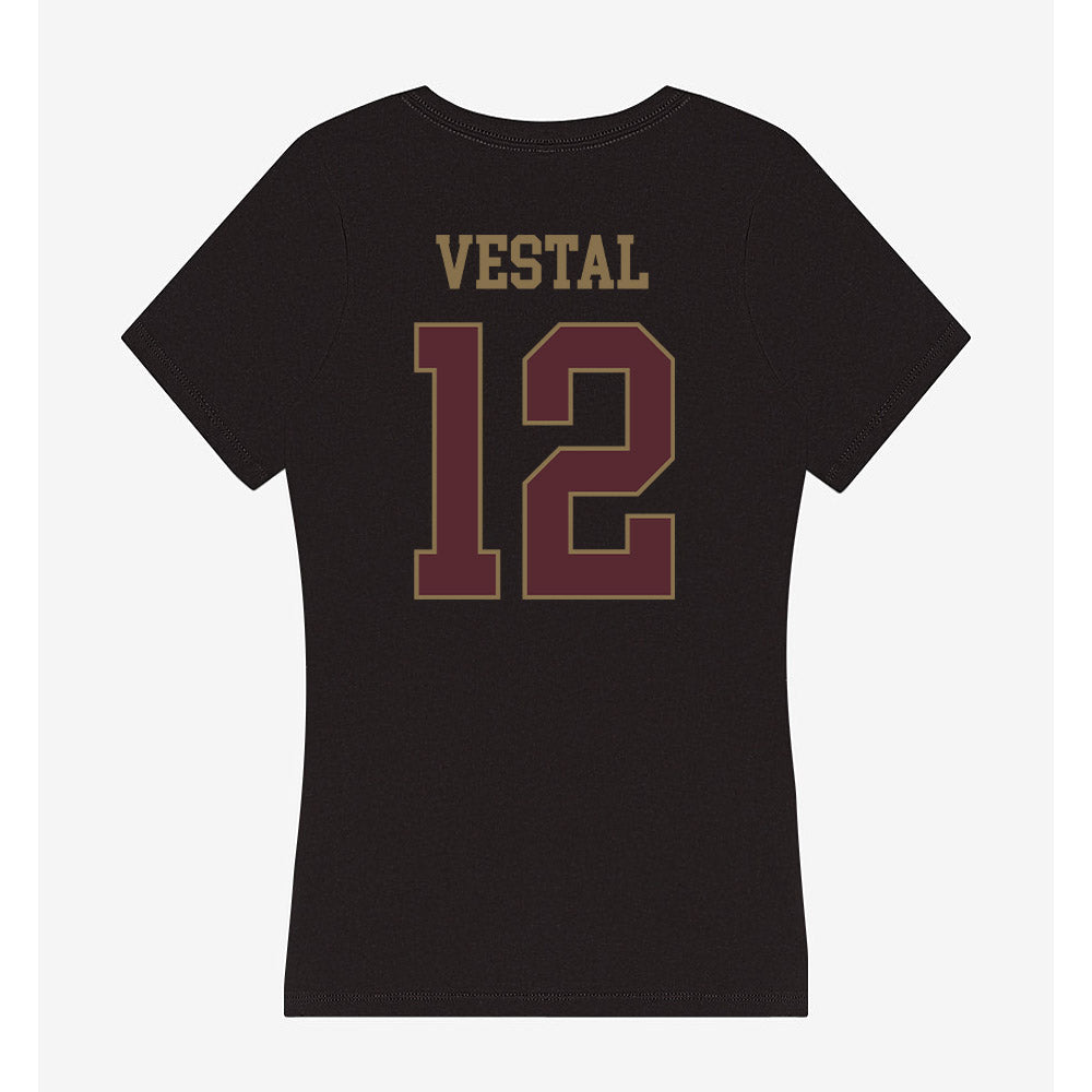 Texas State - NCAA Softball : Harley Vestal - Women's V-Neck T-Shirt-1