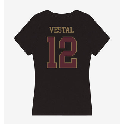 Texas State - NCAA Softball : Harley Vestal - Women's V-Neck T-Shirt-1
