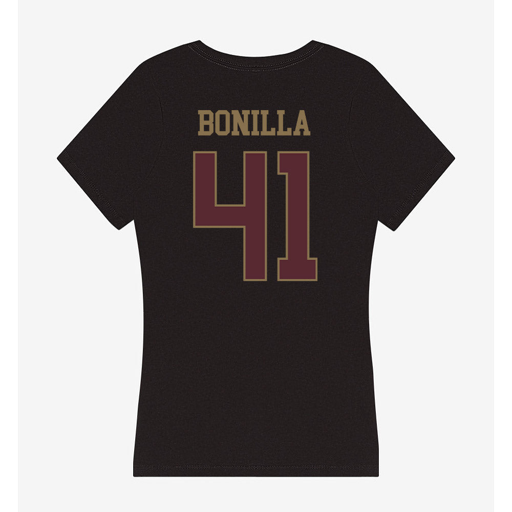Texas State - NCAA Football : Jacob Bonilla - Women's V-Neck T-Shirt-1
