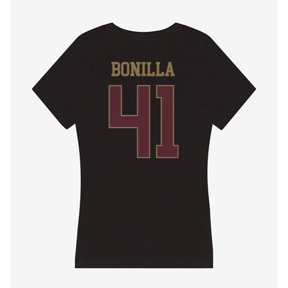Texas State - NCAA Football : Jacob Bonilla - Women's V-Neck T-Shirt-1