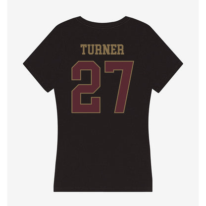 Texas State - NCAA Baseball : Trevyn Turner - Women's V-Neck T-Shirt-1