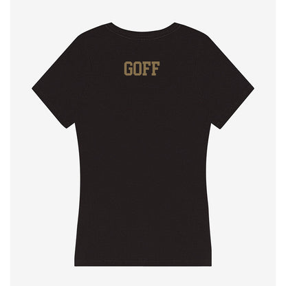 Texas State - NCAA Cheerleading : Maya Goff - Women's V-Neck T-Shirt-1