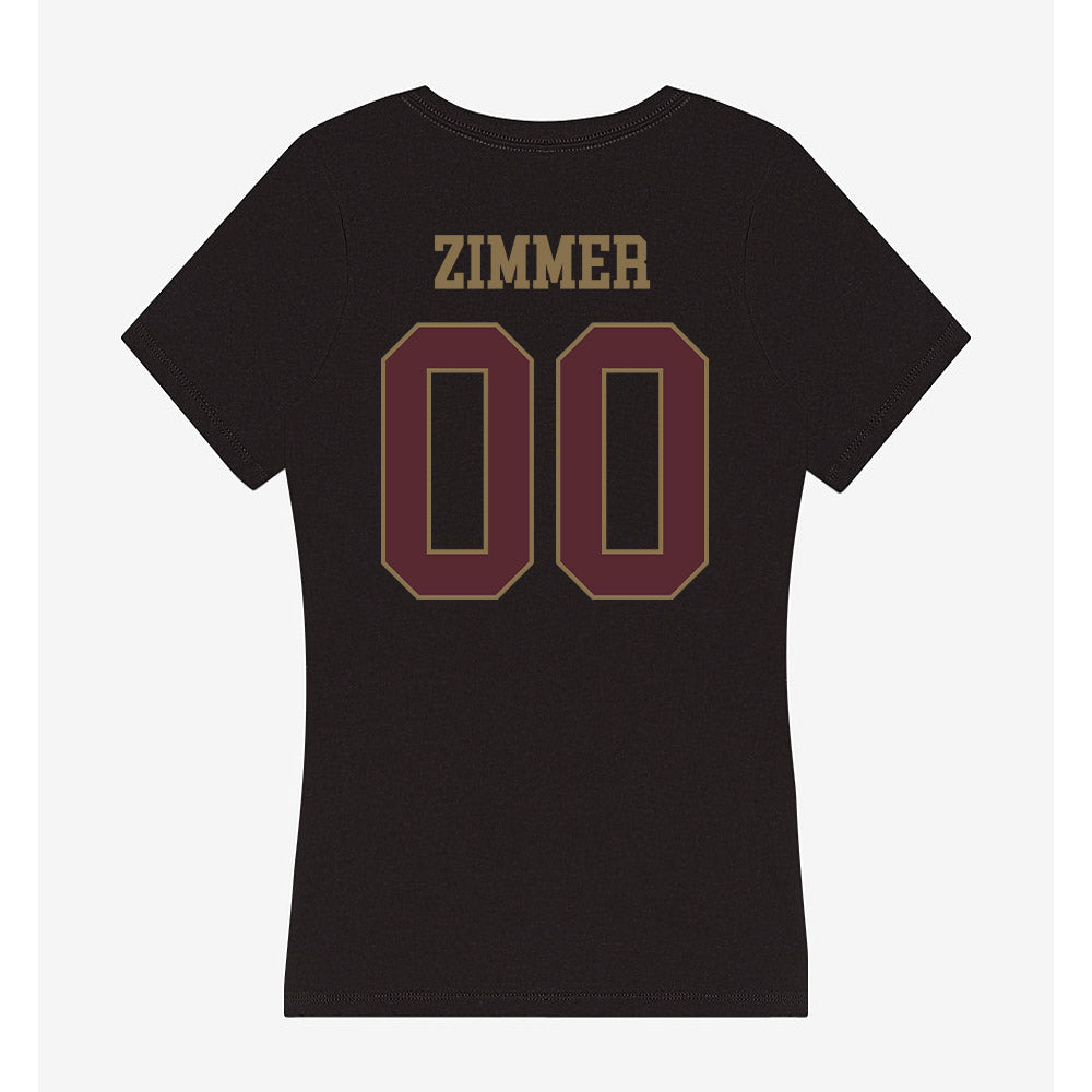 Texas State - NCAA Softball : Cadee Zimmer - Women's V-Neck T-Shirt-1