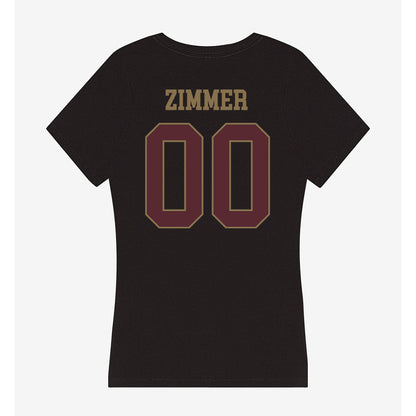 Texas State - NCAA Softball : Cadee Zimmer - Women's V-Neck T-Shirt-1