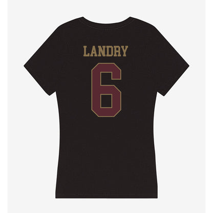 Texas State - NCAA Football : Jo'Laison Landry - Women's V-Neck T-Shirt-1