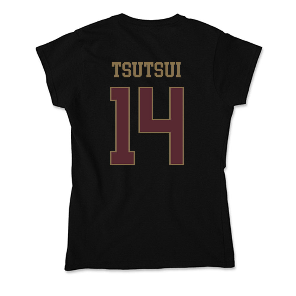 Texas State - NCAA Women's Soccer : Matsuri Tsutsui - Soft Style Women’s T-Shirt-1