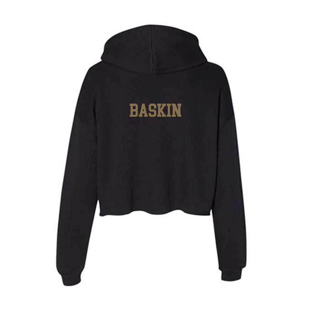 Texas State - NCAA Women's Track & Field : Bostyn Baskin - Women's Crop Fleece Hoodie-1