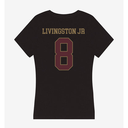 Texas State - NCAA Men's Basketball : Randy Livingston Jr - Women's V-Neck T-Shirt-1