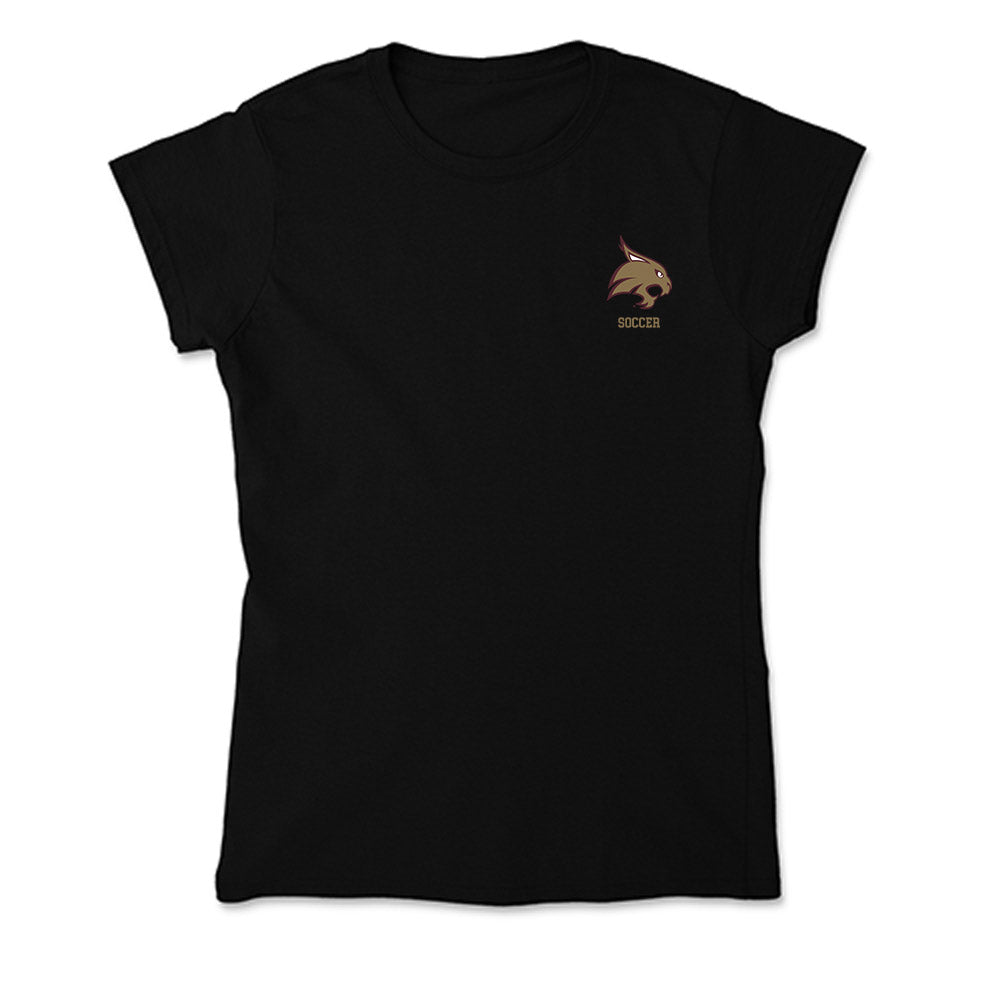 Texas State - NCAA Women's Soccer : Marivic Lek-Miro - Soft Style Women’s T-Shirt-0