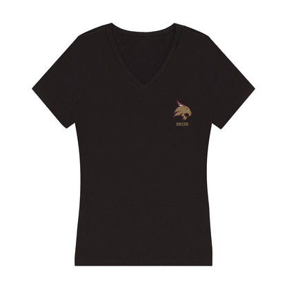 Texas State - NCAA Women's Soccer : Jenny Ngankem - Women's V-Neck T-Shirt-0