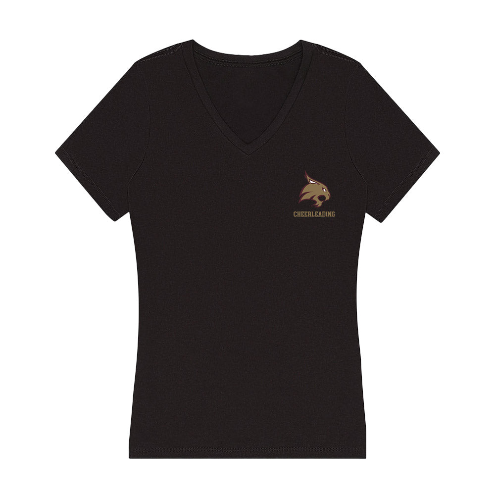 Texas State - NCAA Cheerleading : Sofia Martinez - Women's V-Neck T-Shirt-0