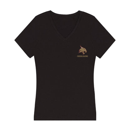 Texas State - NCAA Cheerleading : Sofia Martinez - Women's V-Neck T-Shirt-0
