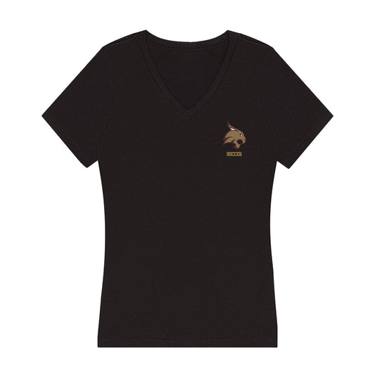 Texas State - NCAA Women's Soccer : Jade Bowe - Women's V-Neck T-Shirt-0