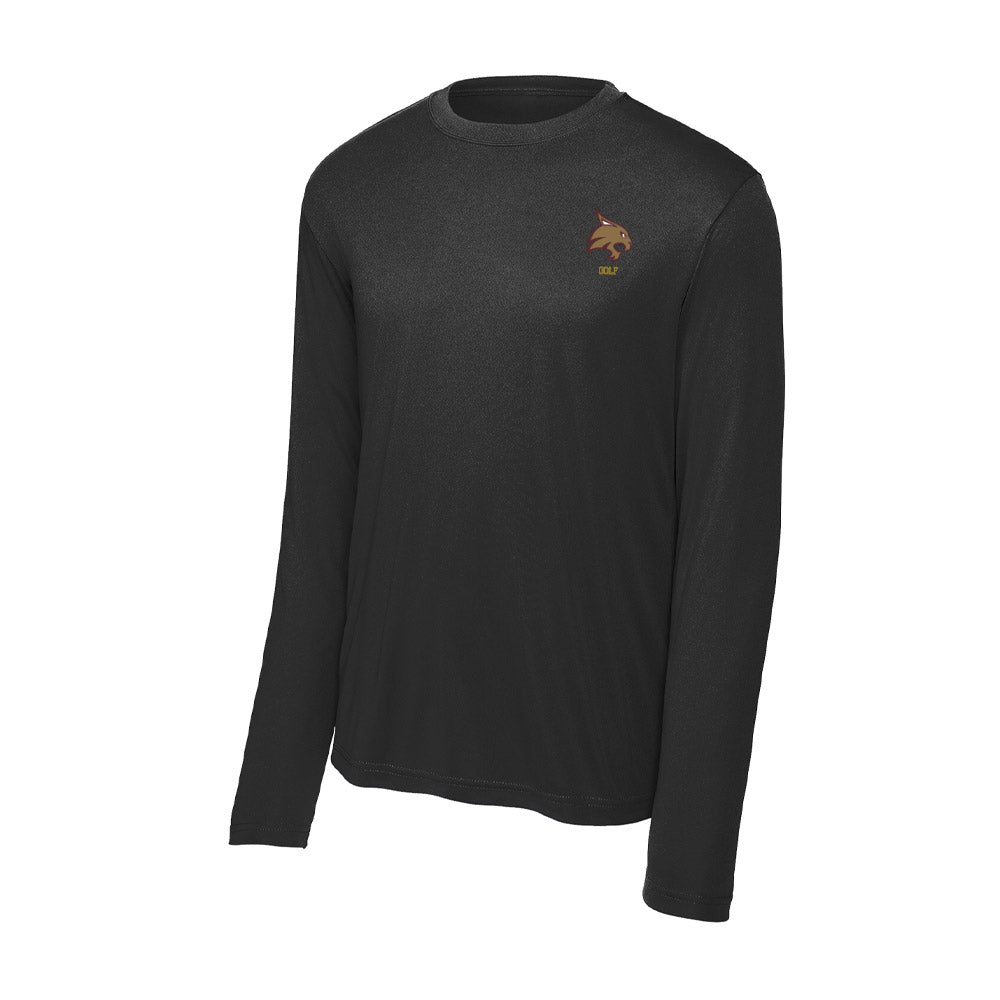 Texas State - NCAA Men's Golf : Phoenix Guerra - Activewear Long Sleeve T-Shirt-0