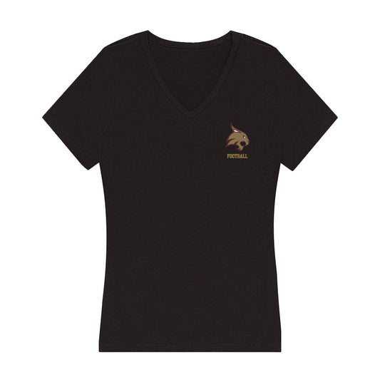 Texas State - NCAA Football : Dante Keys - Women's V-Neck T-Shirt-0