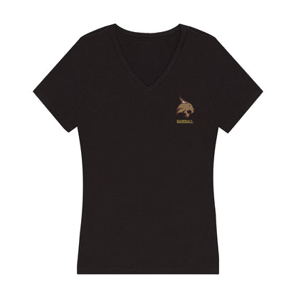 Texas State - NCAA Baseball : Blake Beheler - Women's V-Neck T-Shirt-0